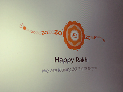 Happy Rakhi from ZO Rooms hotel loading rakhi zo rooms