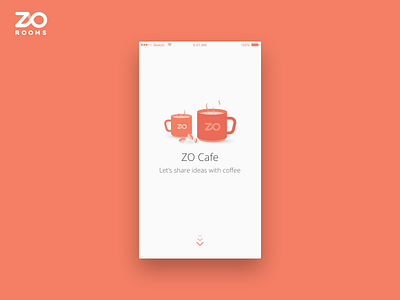 Zo Cafe App Coming soon... app cafe coffee creativity ideas innovation orange zorooms
