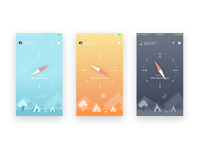 Compass UI and iphone wallpapers freebie