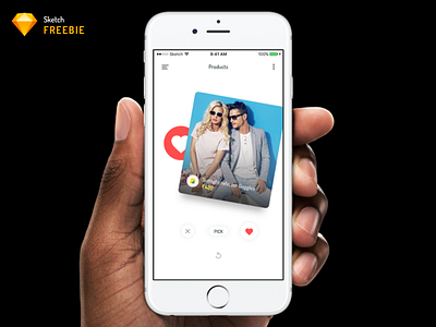 Product Swipe Gesture app delete ecommerce ios like pick swipe right