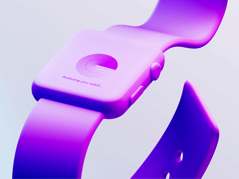Analyzing Apple Watch analyzing apple watch loading ripple scan technology watch wearable
