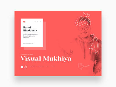 Personal portfolio exploration brand logo mukhiya personal website portfolio projects ui ux visual website work