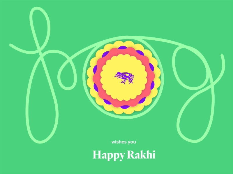 Happy Rakhi bro and sis brother design frog frog india india love rakhi design rakhi special rakshabandhan sister