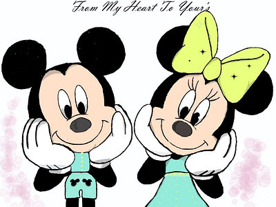 Disney Sketch <3 - Hayako design digitalart disney hayako mickey minnie sketch