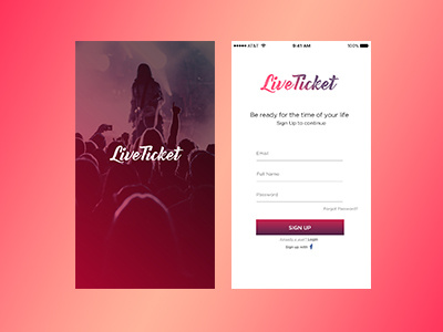 My first challenge #001 - Signup challenge dailyui design signup user interface