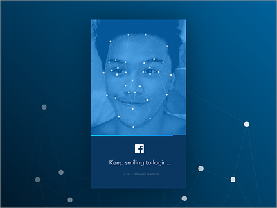 dailyui nº1 – Keep smiling to login biometric daily dailyui facebook login oauth