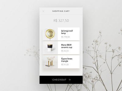 #dailyui nº2 — ecommerce cart view