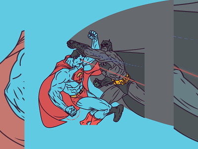 DAY 25/31 - Batman Vs. Superman batman batman vs superman dawn of justice dc dc comics film line icon movie superhero superman