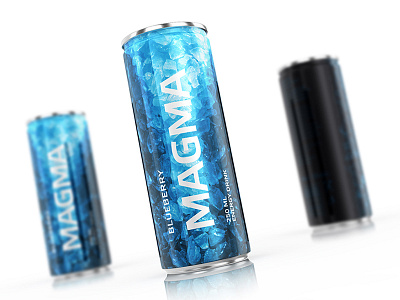 Magma blue brand branding cold design ice logo logotype magma package packaging