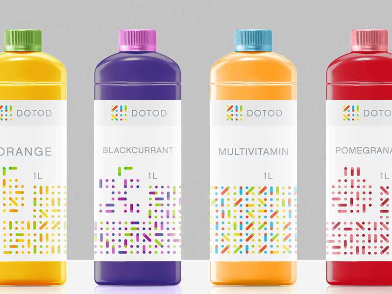 DOTOD designer brand sign germany identity logotype design juice packaging package logo branding