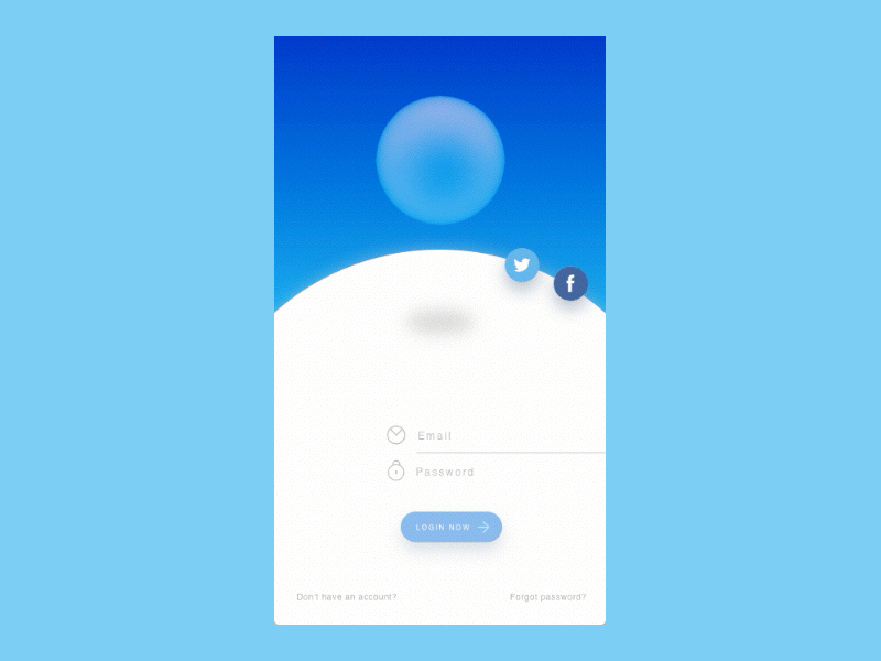 Sphere ◉ - Login Screen app berlin branding design designer graphic interface ios login ui ux
