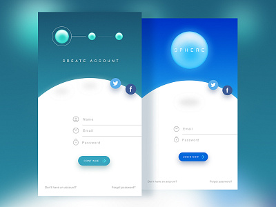 Sphere ◉ - Sign Up Screen app berlin branding design designer graphic interface ios sign ui ux