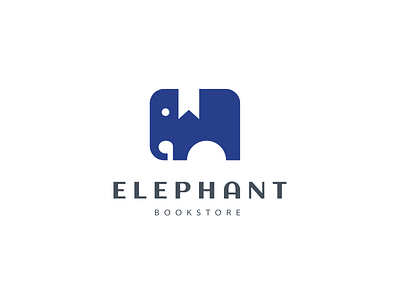 Elephant Bookstore animal berlin brand brand identity branding branding agency branding design branding designer corporate design designer germany graphic identity logo logo design logo designer logotype negative space rebranding