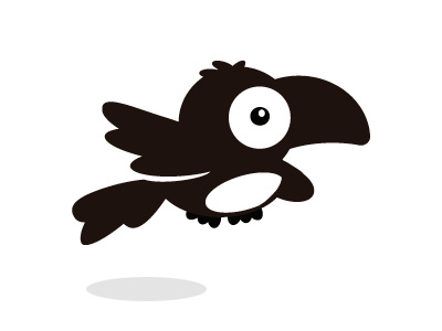 DoDo beak bird black brand eye logo monotone