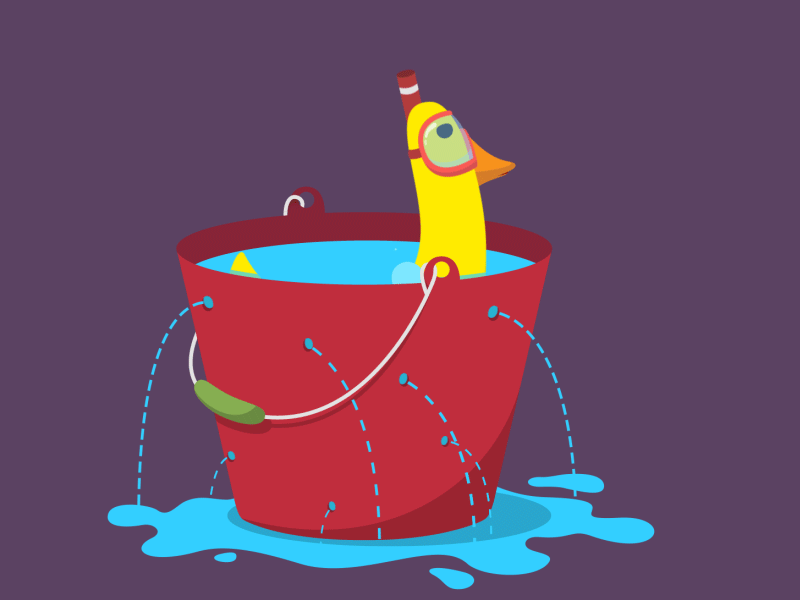 Submarine/Gif animation bin design duck flat gif goose goosiegoosie submarine water