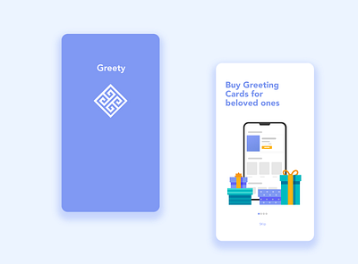 Greeting Card App app design ui ux