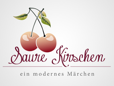 Film-Logo: Saure Kirschen cherrys fairy tale film hdm logo märchen saure kirschen sour cherrys