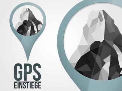 GPS Einstiege Logo climbing gps logo mountains