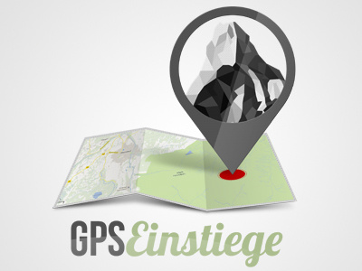 GPS Einstiege Logo climbing gps logo mountains