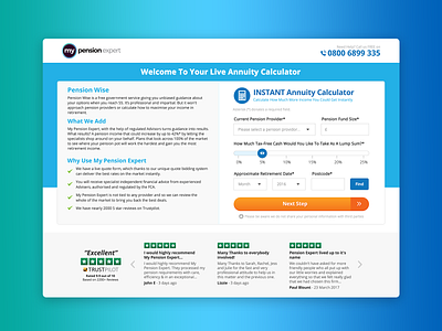 MyPensionExpert Landing Page