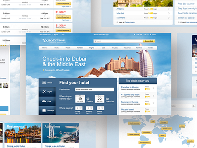 Travel Website Concept design ui ux web design