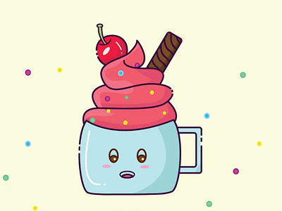 Ice cream design ice icecream illustration illustrator vector