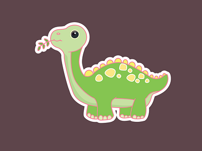 Dinosaur cute drawing flat design graphic design illustration illustrator vector