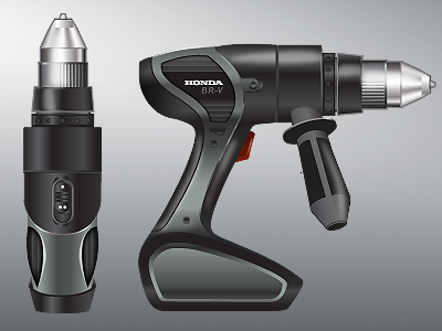 Drill Design, Vector Orthographic Rendering