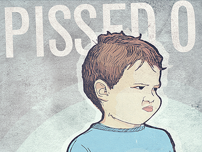 Pissed off illustration texture vector