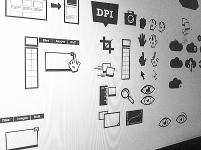 Brainstorming & Making a custom Icon Set for Imgix icons illustrator minimal screen capture simple vector