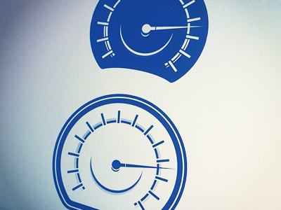 Vector Odometer Icon, Progress (Insta-grammed) black and white gauge icon illustrator instagram odometer pointer simple vector