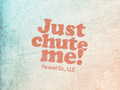 Chute Me Logo hand drawn logo
