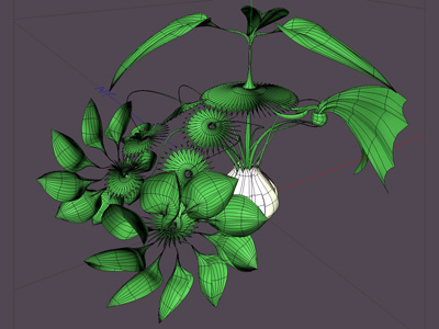 Plant-copter gizmo 3d