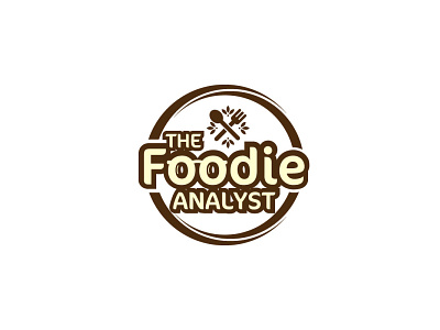 The Foodie Analyst Logo advertising banner design design flat flyer design graphic design icon logo minimal minimallogo restaurant logo signage signature logo