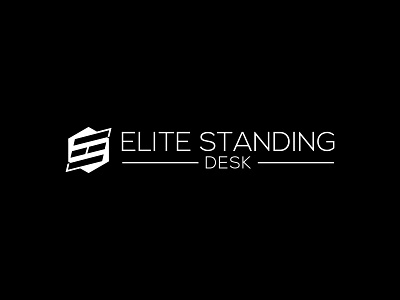 Elite Standing Desk Logo. advertising art brand branding design e letter logo flat flyer design graphic design graphics designer icon illustration logo minimal minimal logo real estate logo ui