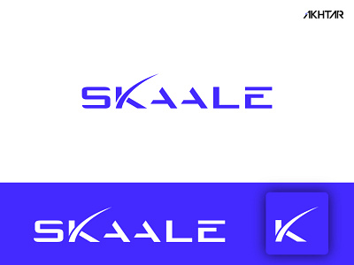 Skaale & K Logo 3d animation branding design dribbble logo flat freelancer graphic design icon illustration k logo letter logo logo marketing logo minimal motion graphics s logo space x ui vector