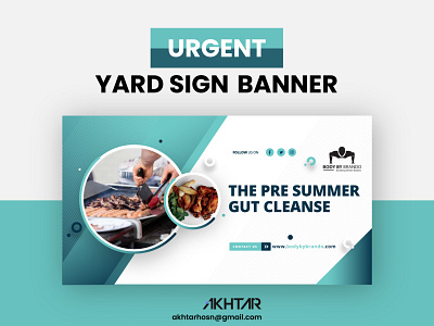 The Pre Summer Gut Cleanse Banner banner ads branding design dribbble facebook banner flat google ads graphic design icon illustration logo minimal motion graphics ui vector