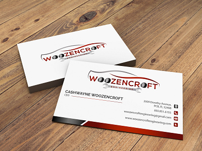 Woozencroft Engineering Business Card Design branding businesscard businesscarddesign businesscardprinting businesscards design fitness flat graphic design gym icon illustration logo minimal printdesign real estate spa ui upwork vector