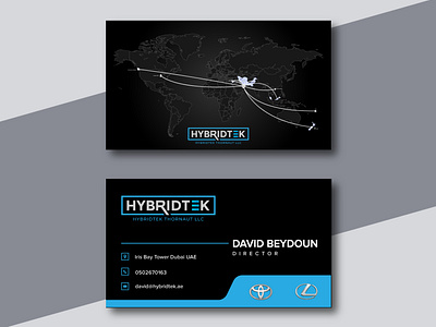 HybridgeTek Logo with Business card.