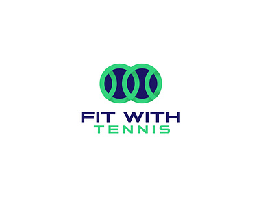 Fit With Tennis logo 3d animation australia branding canada corporate design fiverr logo graphic design icon illustration logo minimal motion graphics ui upwork logo usa ux vector yoga