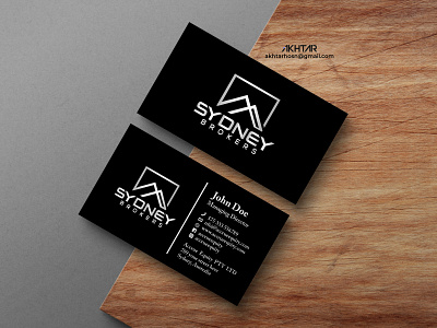 Sydney Brokers Business Card 3d animation branding businesscardadelaide businesscarddesigner businesscardholder businesscardtemplate design fitness logo graphic design icon illustration logo minimal motion graphics real estate logo design sports logo ui ux vector