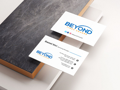 Beyond Time Square Identity Card 3d agency animation beauty products branding design education graphic design icon illustration logo minimal motion graphics print design real estate property school sports training travel vector