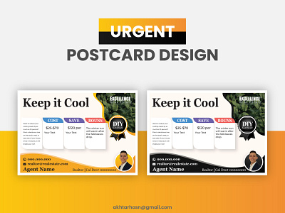 Keep it cool Post Front Card Design. ads advertisement banner branding brochure cv design flyer google sildes graphic design icon illustration keynote logo minimal powerpoint design real estate logo design resume vector yard signage design