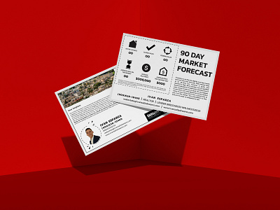 90 Days Market Forecast Postcard ads advertisement banner best design branding design graphic design icon illustration logo minimal pinterest plumbing real estate sass sign upwork vector yard yard signage