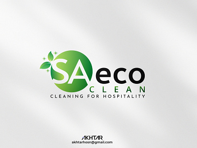 Sa Eco Clean Logo Design.