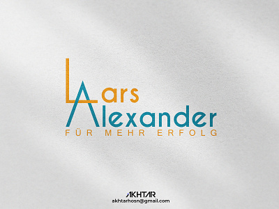 Lars Alexander Logo Design.