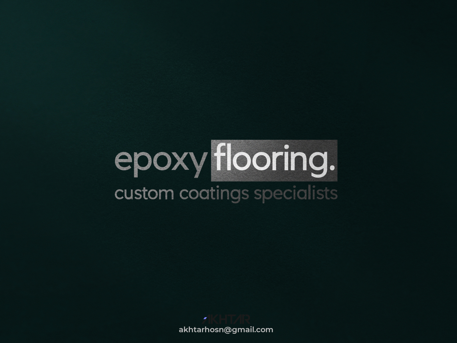 Epoxy Flooring Logo Design by Akhtarr on Dribbble