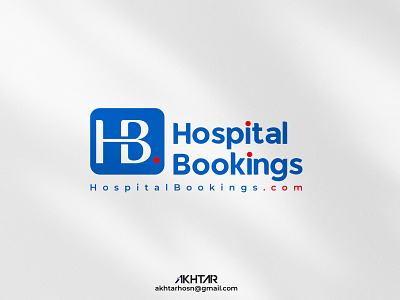 HospitalBookings Logo graphic design minimal veterinary hospital logo design