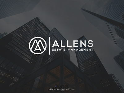 Allens Estate Management Logo branding design graphic design icon illustration logo minimal monogram wordmark
