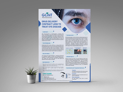 Glint Pharmaceutical Inc. Flyer Design